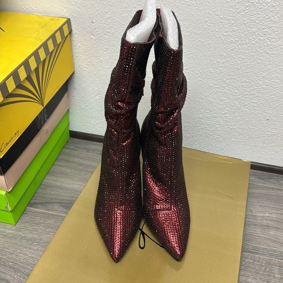 Thalia Sodi Womens Raquell Pointed Toe Rhinestones Mid-Calf Boots - Picture 6 of 6